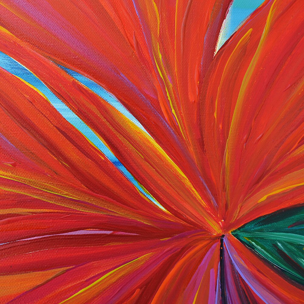Artist Kathleen Chelle Painting Detail